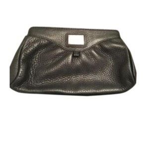 Cole Haan black leather clutch